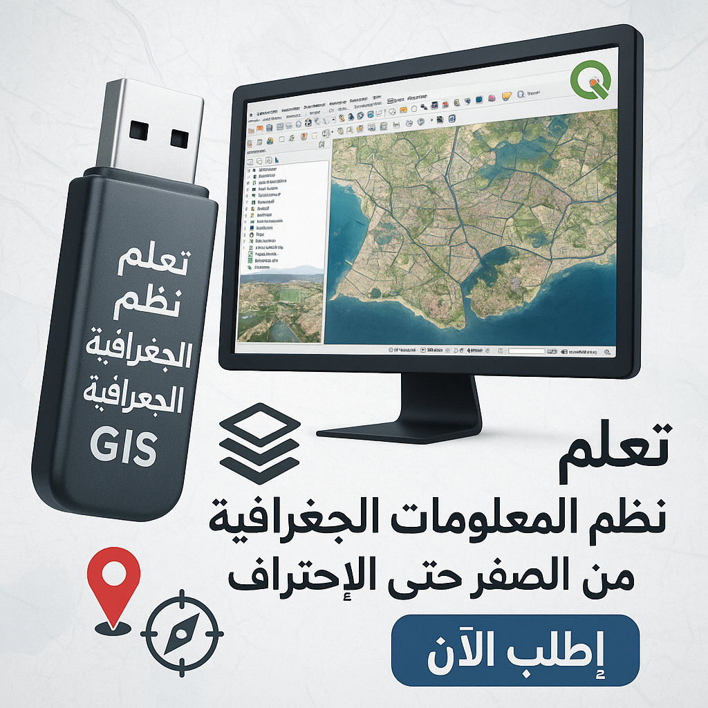 فلاشة تعلم نظم المعلومات الجغرافية SIG (الأكثر طلبا)
