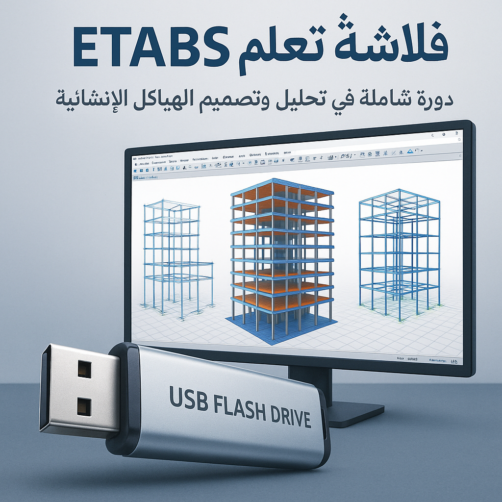 فلاشة تعلم ETABS (الأكثر طلبا)