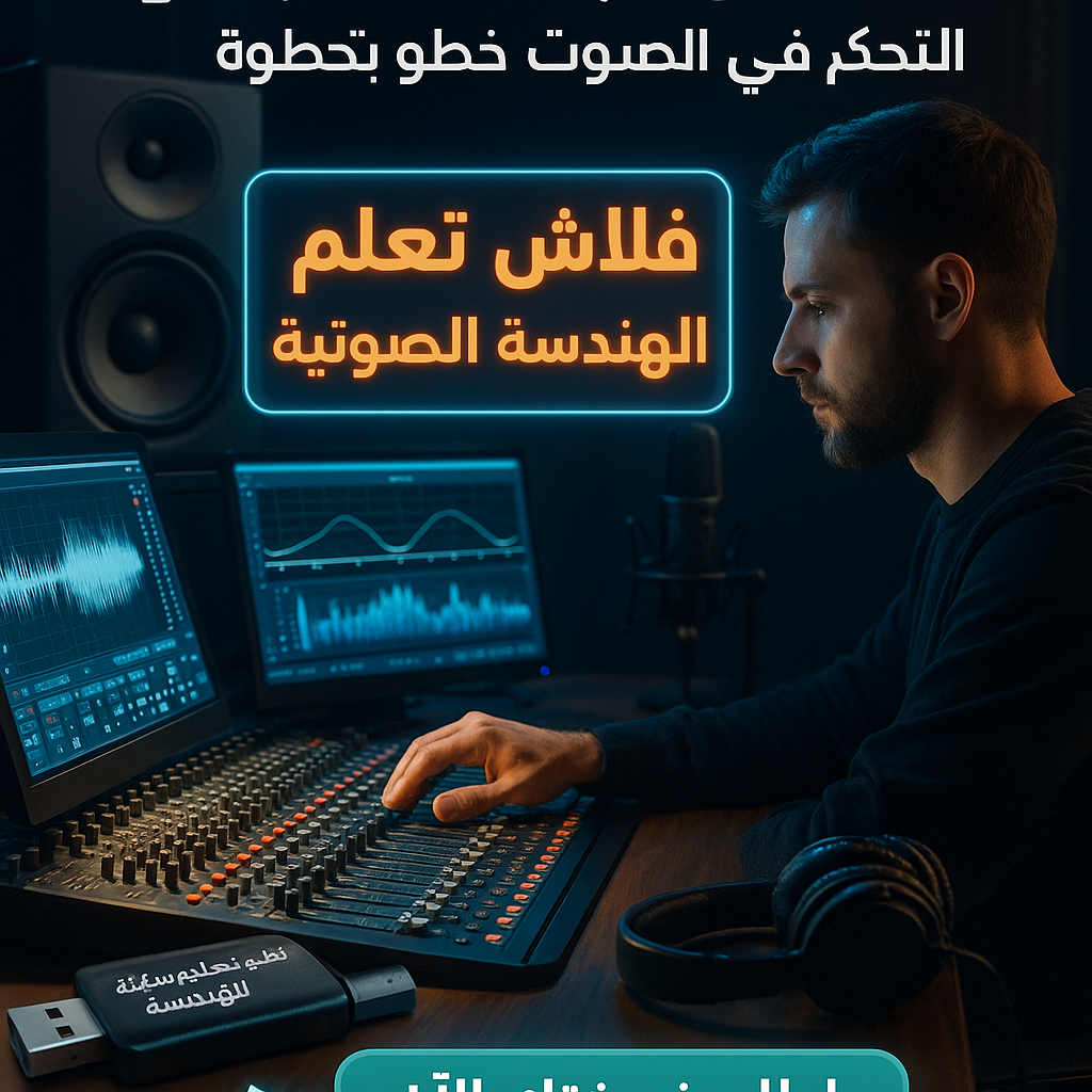 فلاشة تعلم الهندسة الصوتية (الأكثر طلبا)