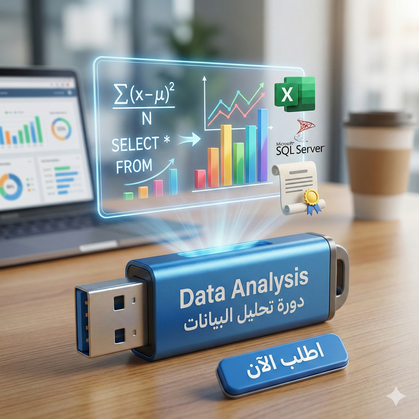 فلاشة تعلم تحليل البيانات