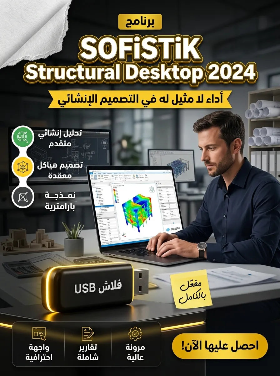 SOFiSTiK Structural Desktop 2024 برنامج (مفعّل بالكامل)