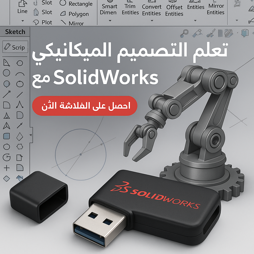 فلاشة تعلم SolidWorks (الأكثر طلبا)