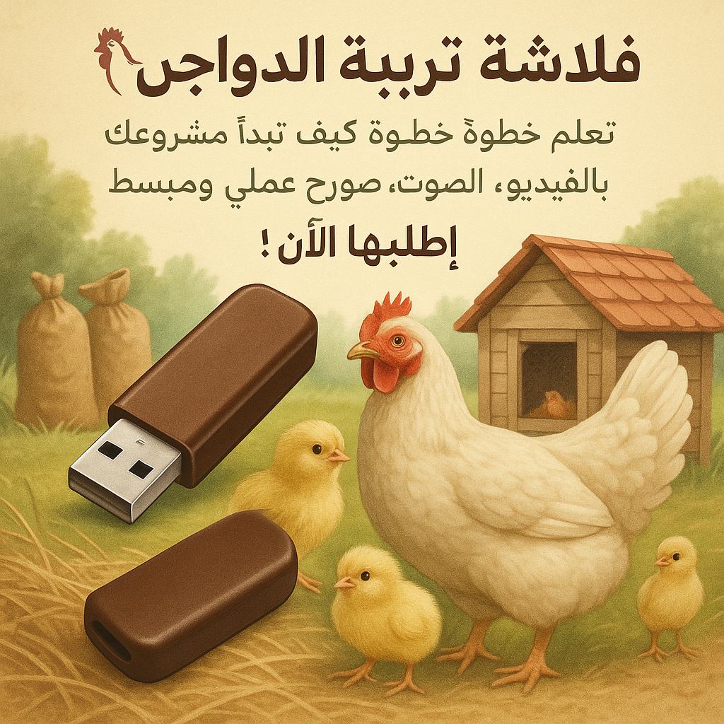 فلاشة تعلم تربية الدواجن (الأكثر طلبا)