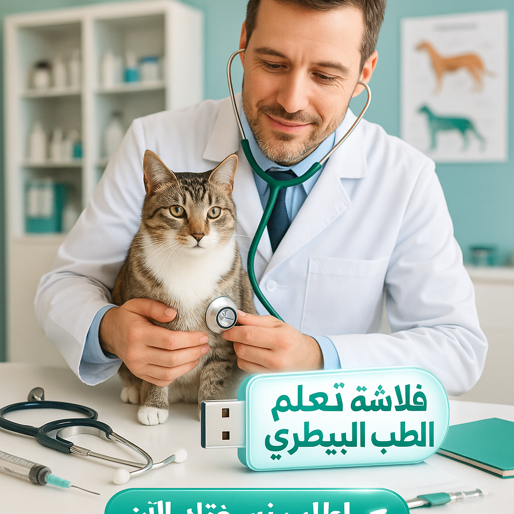 فلاشة تعلم الطب البيطري (الأكثر طلبا)