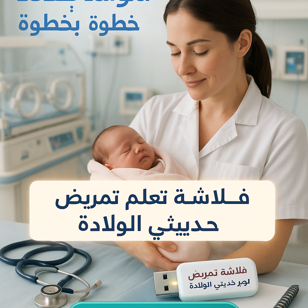 فلاشة تعلم تمريض حديثي الولادة (الأكثر طلبا)