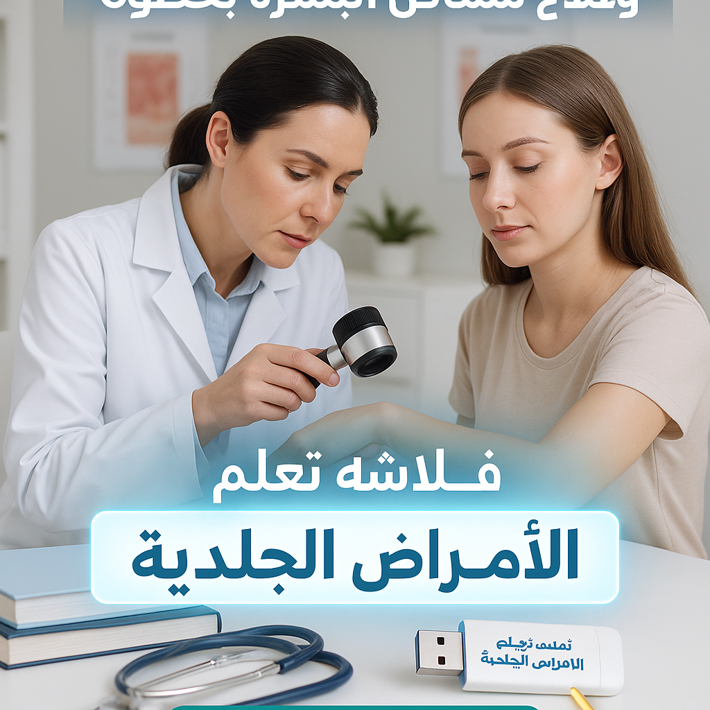 فلاشة تعلم الأمراض الجلدية (الأكثر طلبا)