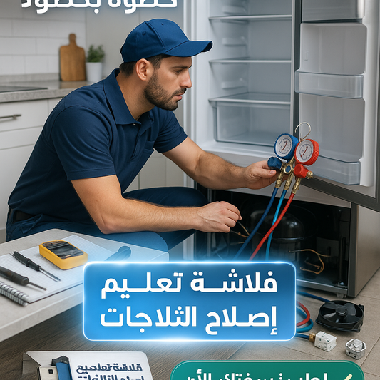 فلاشة تعلم اصلاح الثلاجات (الأكثر طلبا)