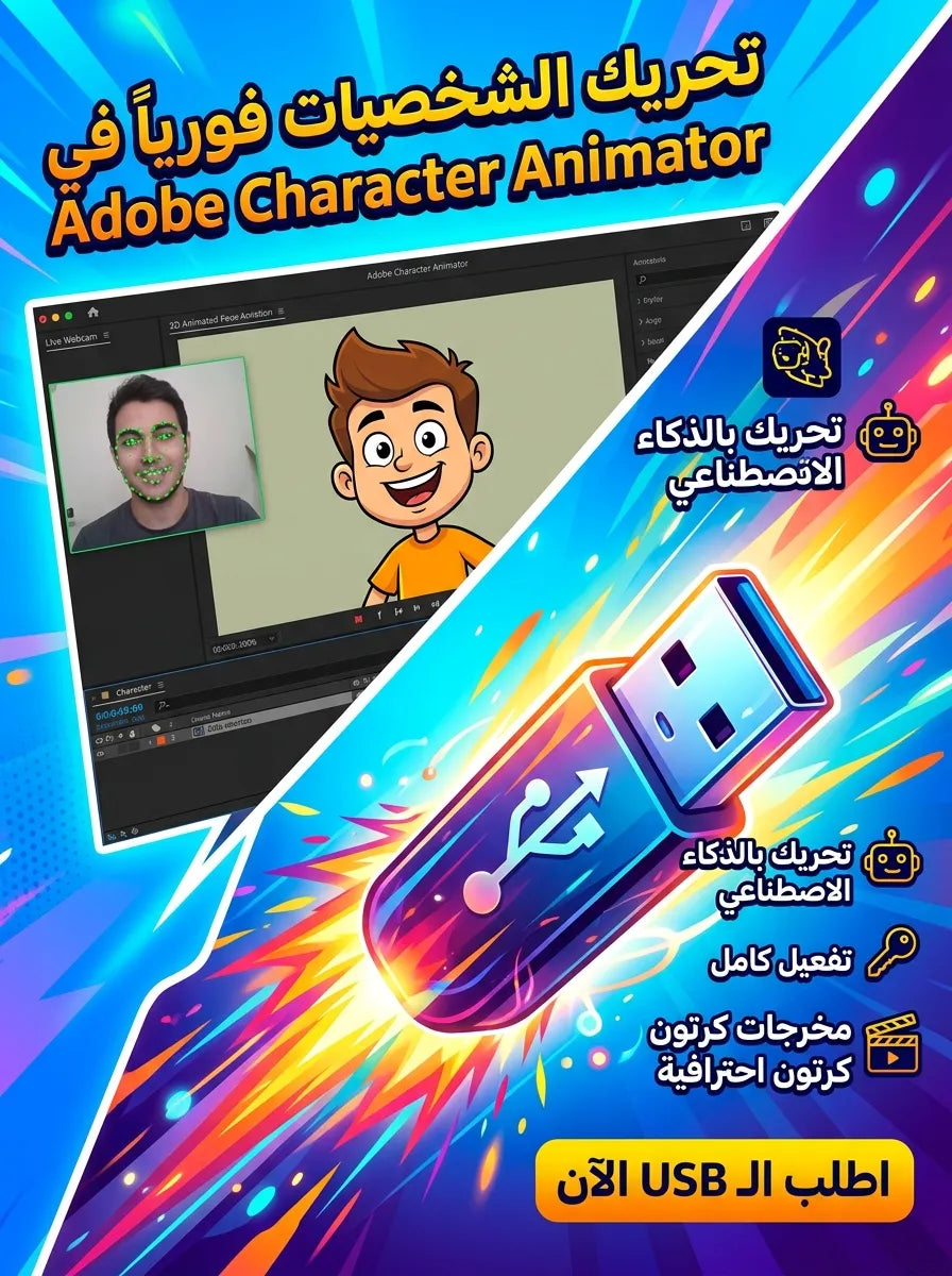 Adobe Character Animator برنامج (مفعّل بالكامل)