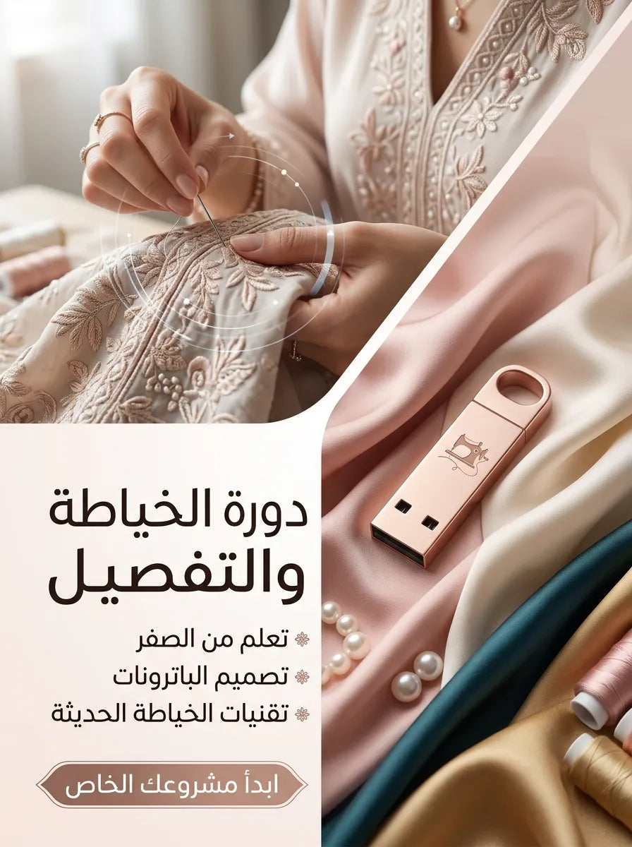 فلاشة تعلم الخياطة