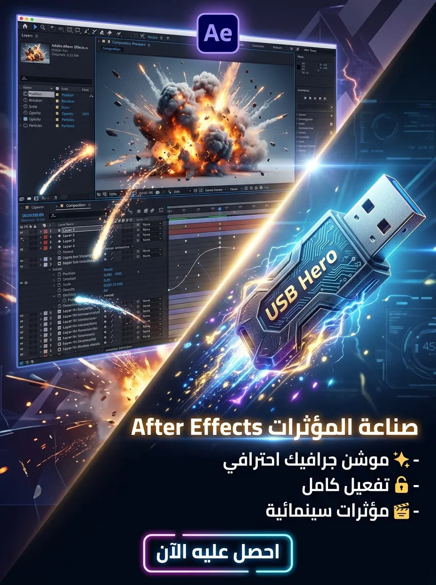 ADOBE AFTER EFFECT برنامج (مفعّل بالكامل)