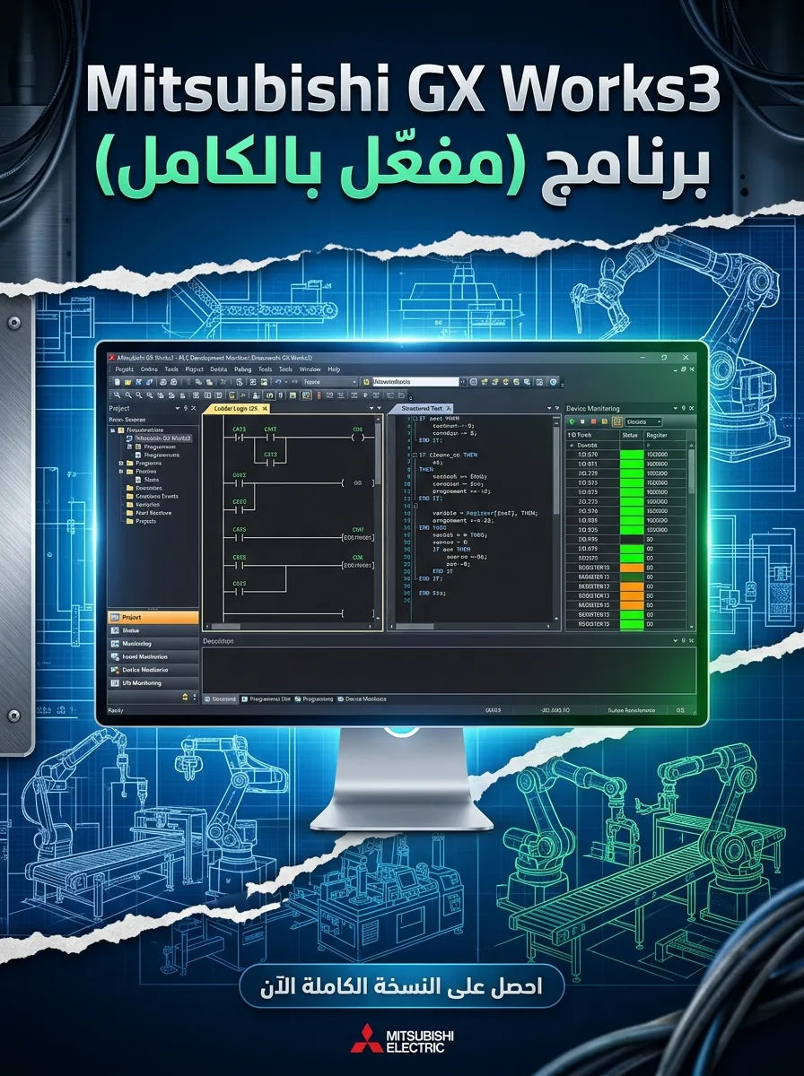 Mitsubishi GX Works3 برنامج (مفعّل بالكامل)