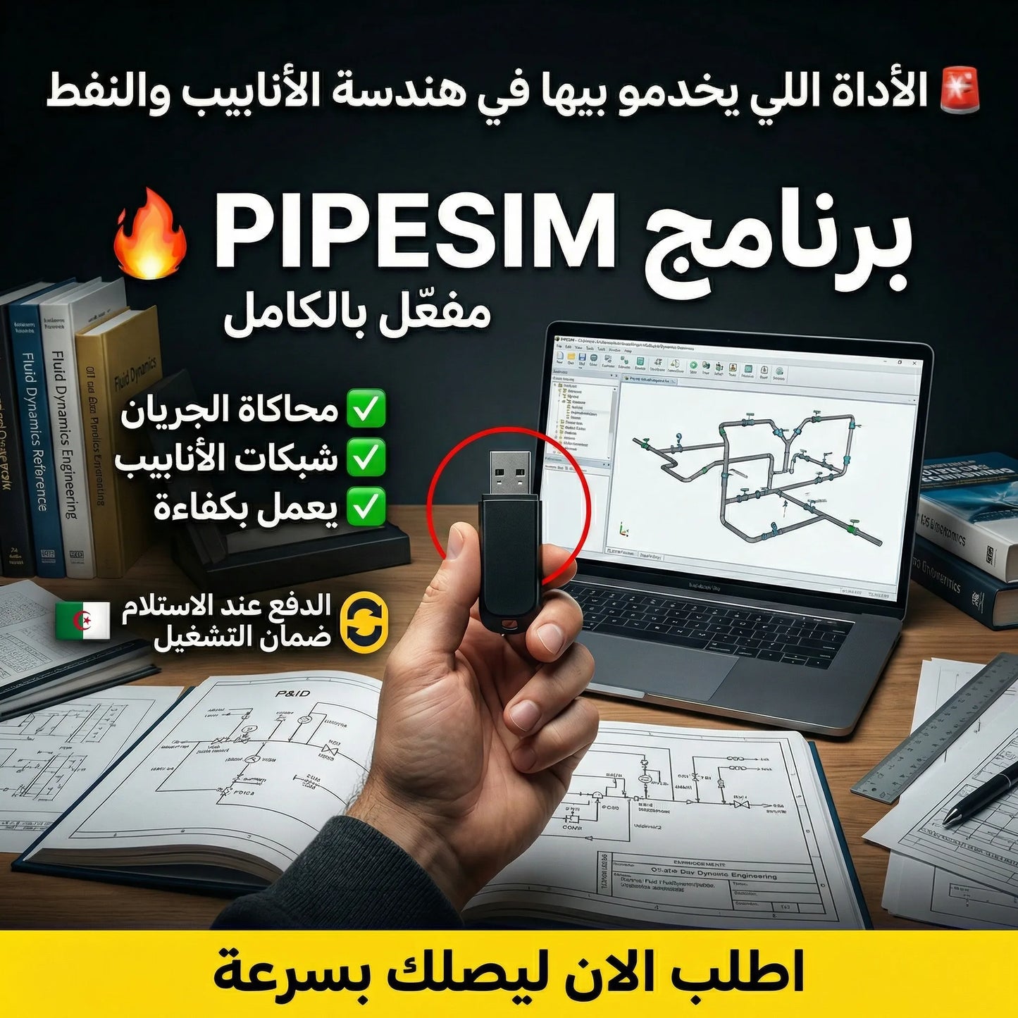 برنامج PIPESIM (مفعّل بالكامل)