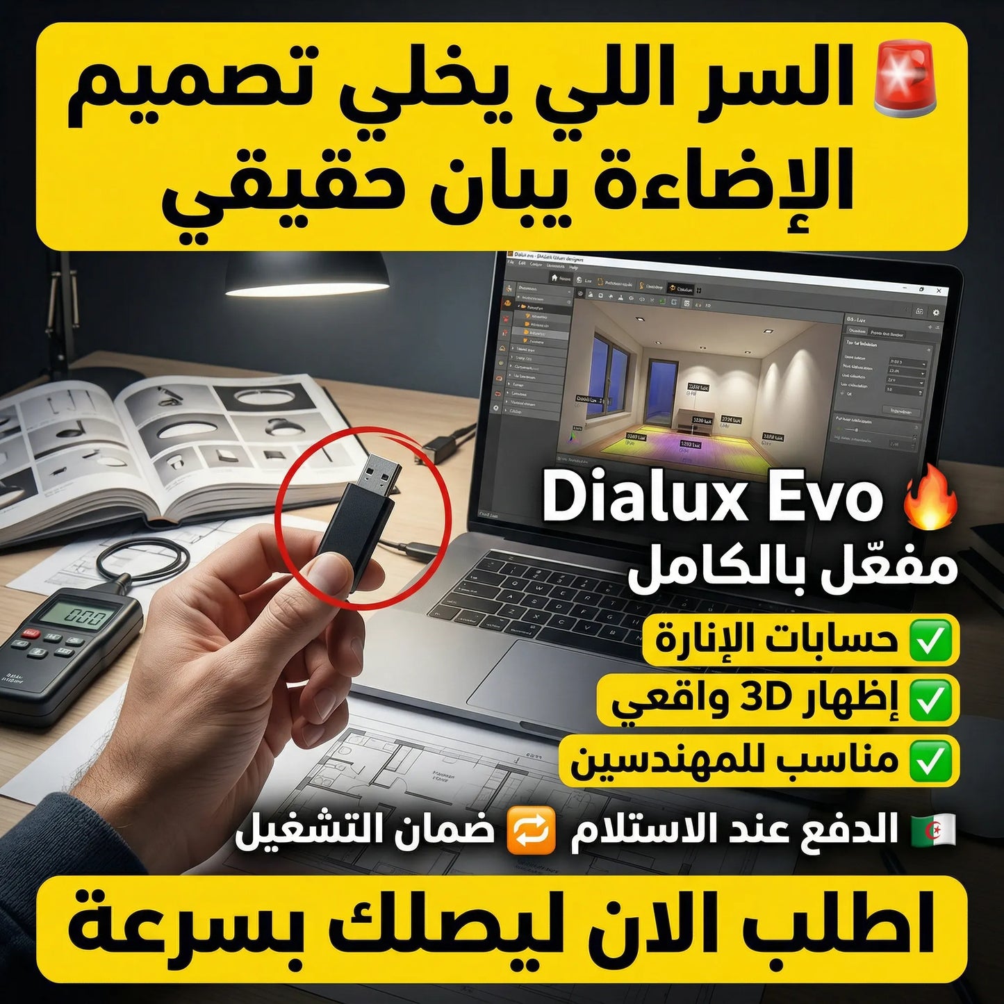 برنامج Dialux Evo (مفعّل بالكامل)