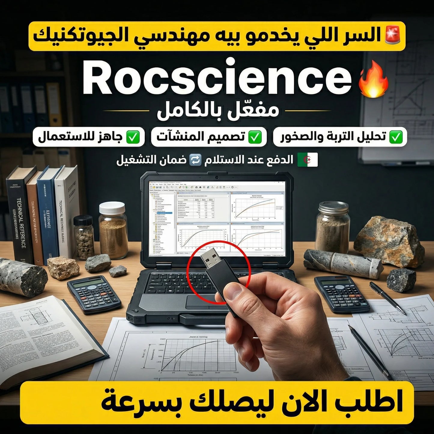 برنامج Rocscience (مفعّل بالكامل)