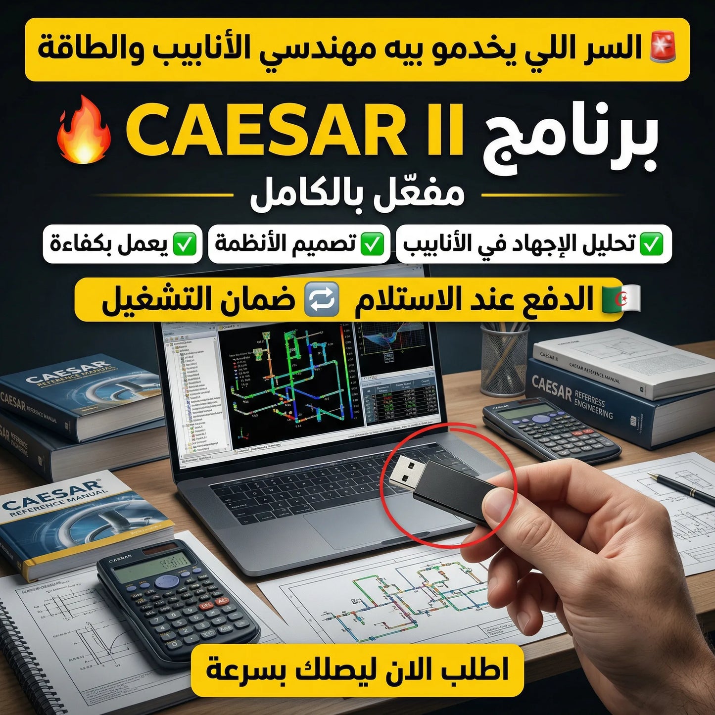 برنامج CAESAR (مفعّل بالكامل)