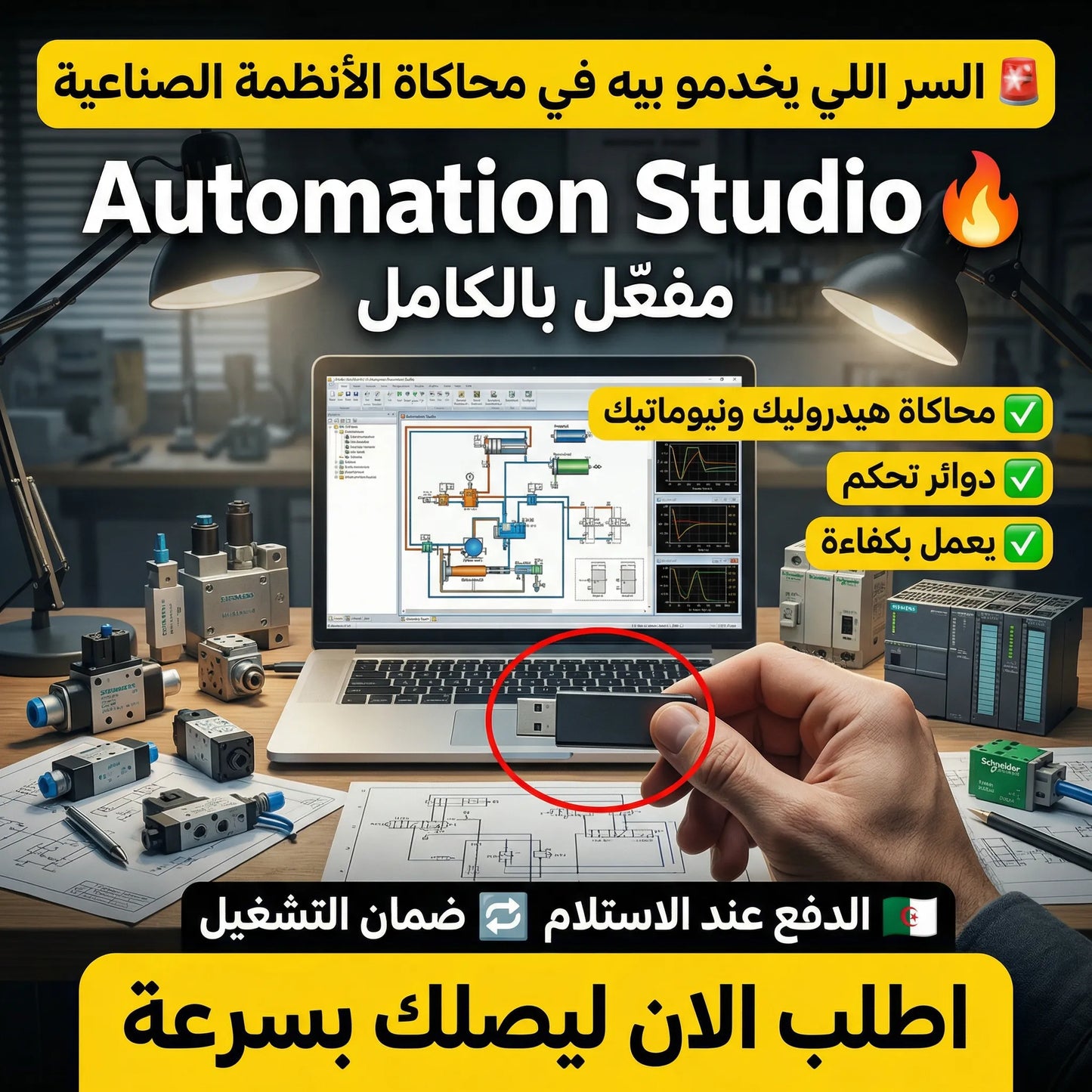 برنامج Automation Studio (مفعّل بالكامل)