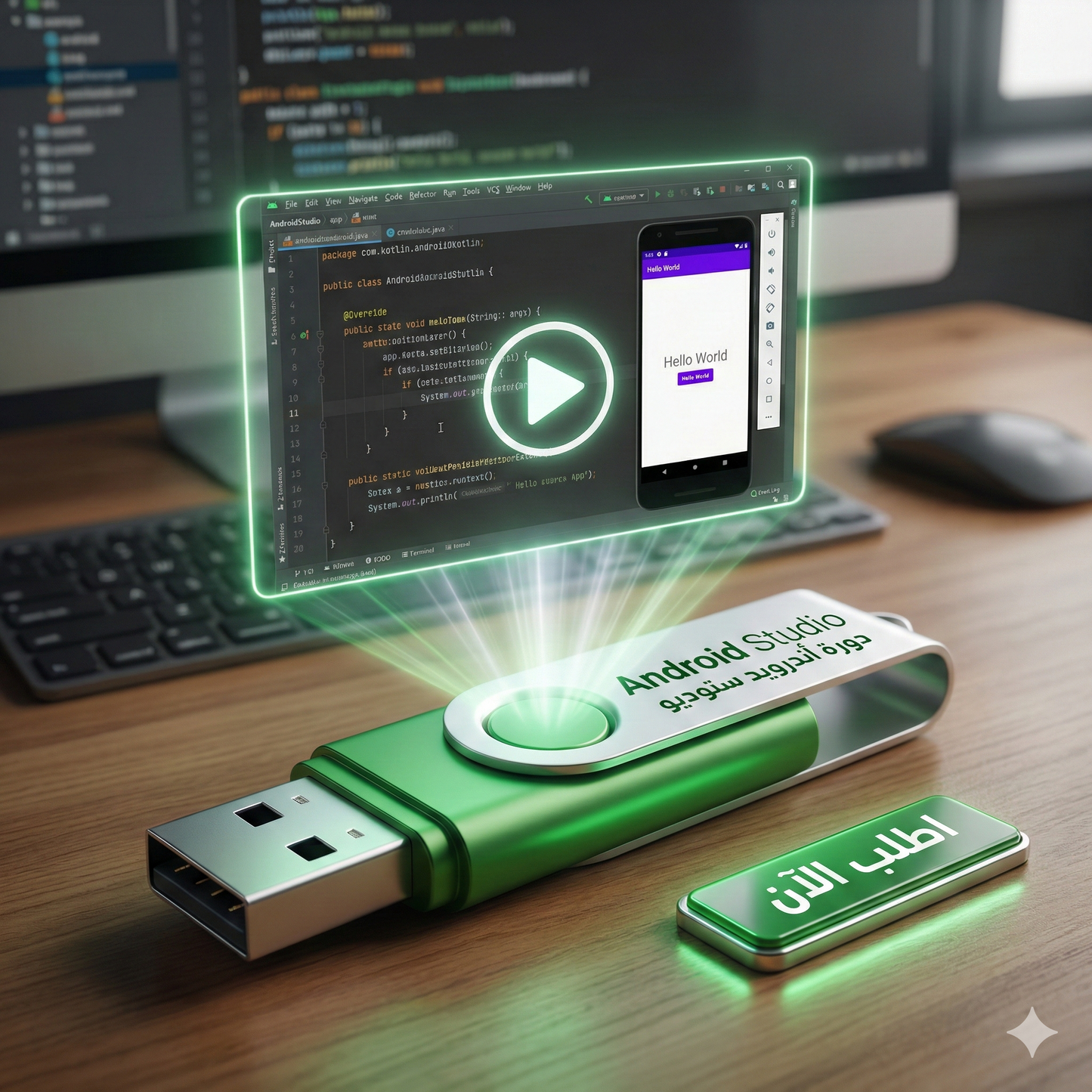 فلاشة تعلم Android Studio