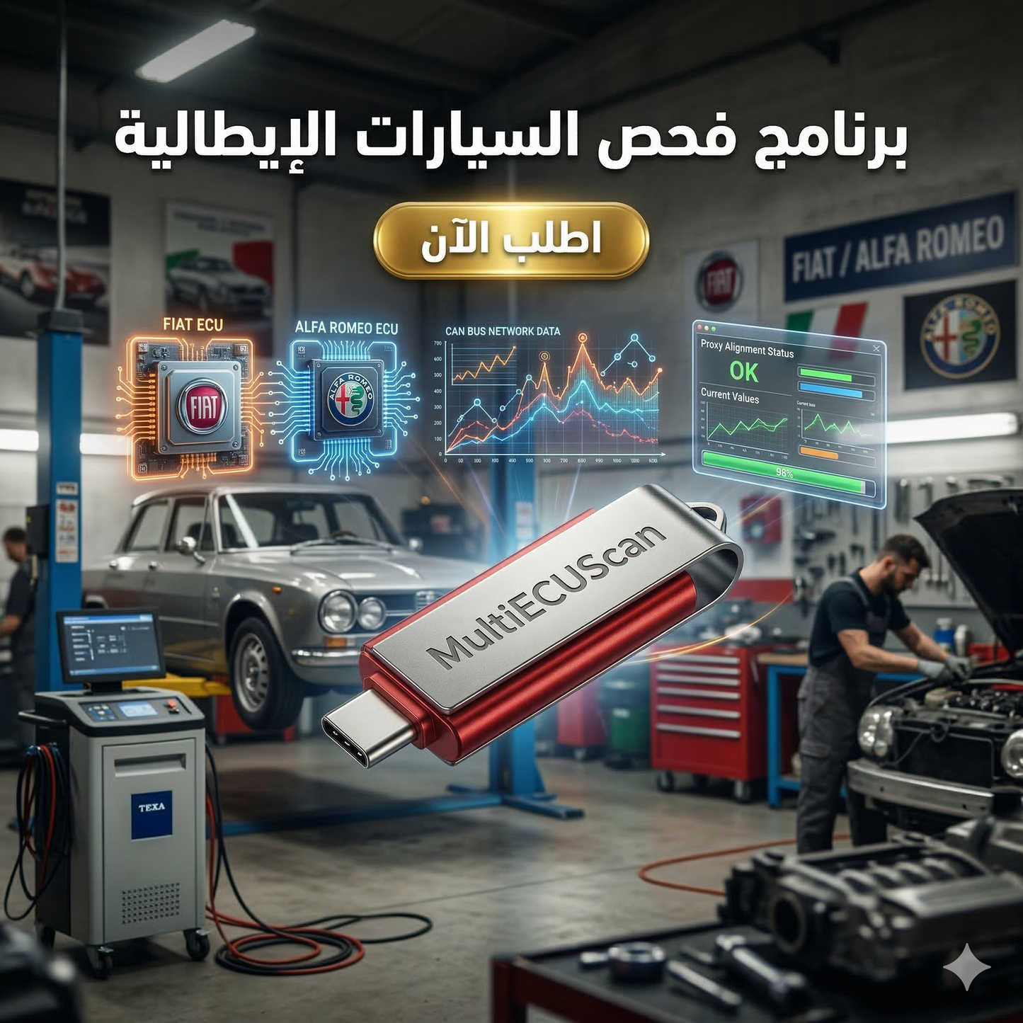 برنامج MultiECUScan (مفعّل بالكامل)