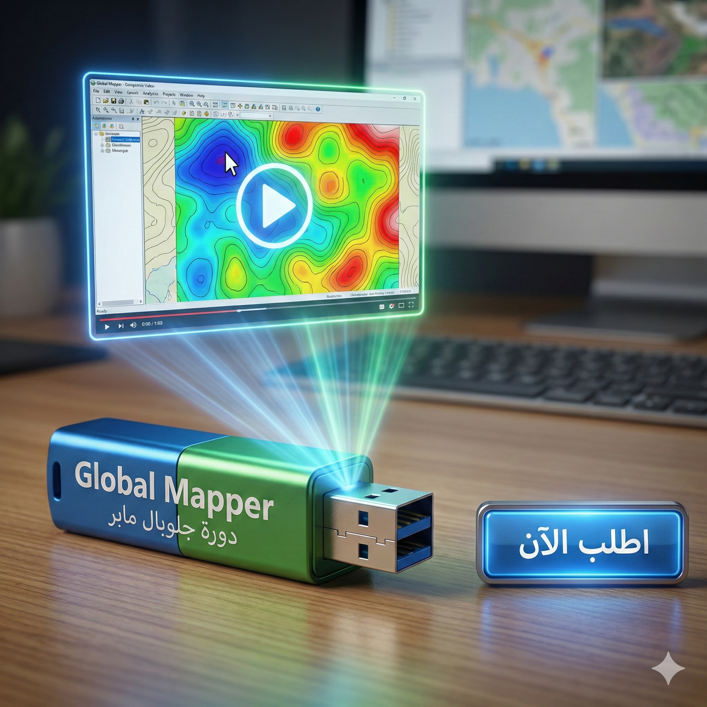 فلاشة تعلم Global Mapper