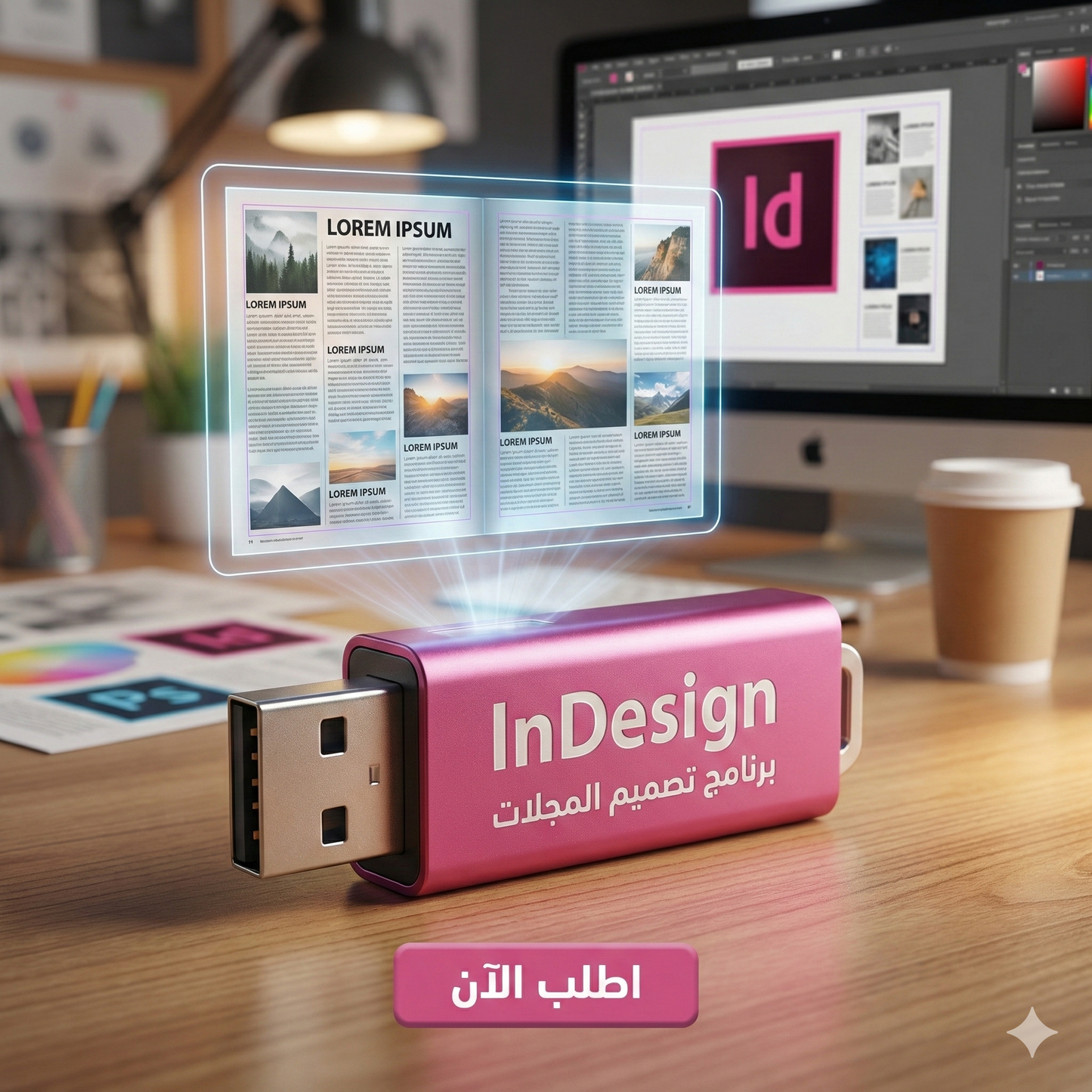 برنامج InDesign (مفعّل بالكامل)