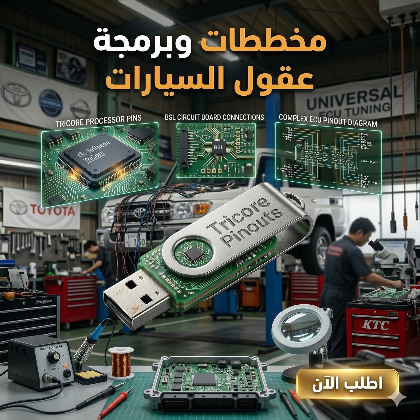 برنامج Tricore Pinouts (مفعّل بالكامل)
