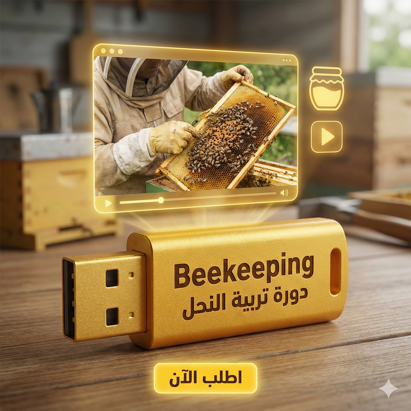 فلاشة تعلم تربية النحل