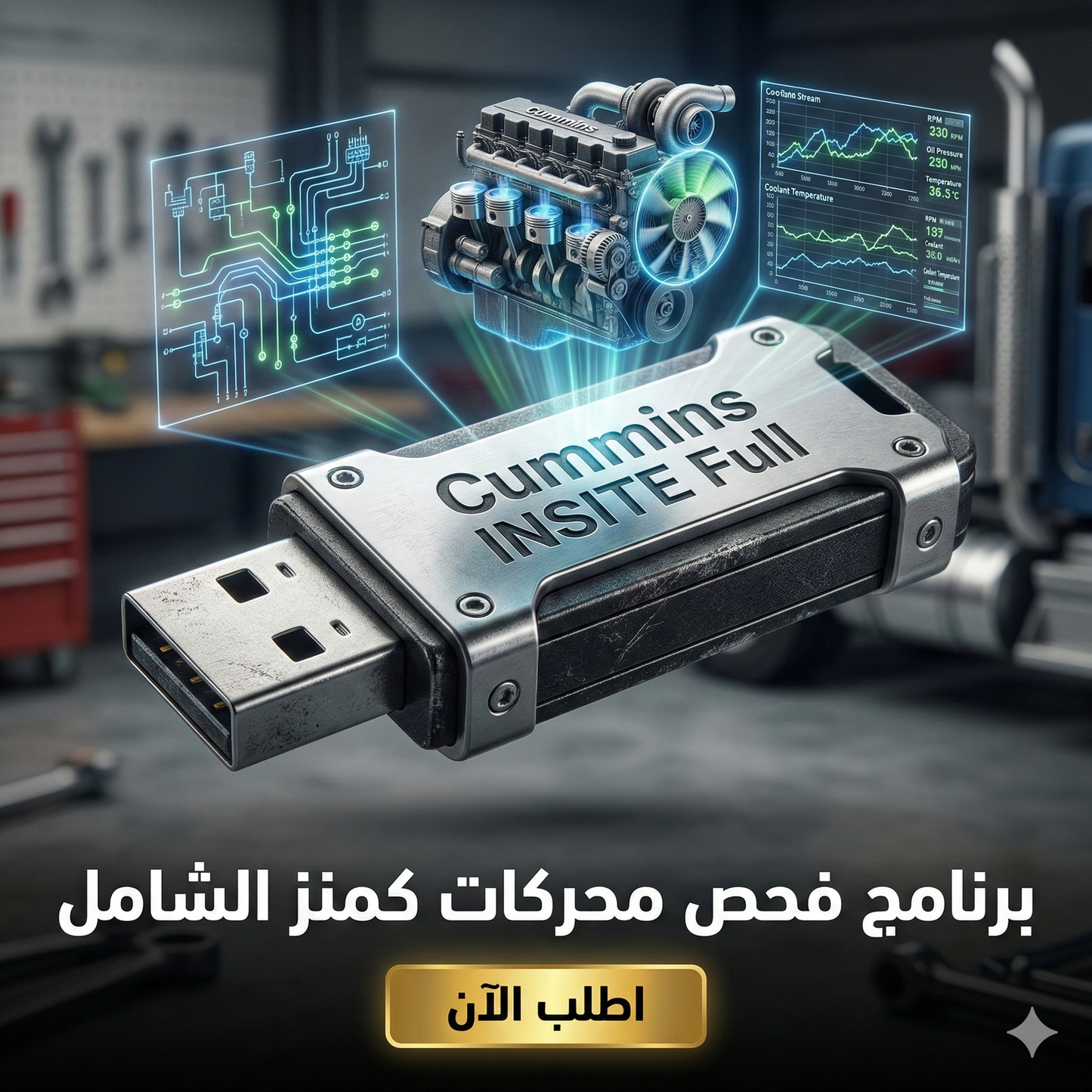برنامج Cummins INSITE Full (مفعّل بالكامل)