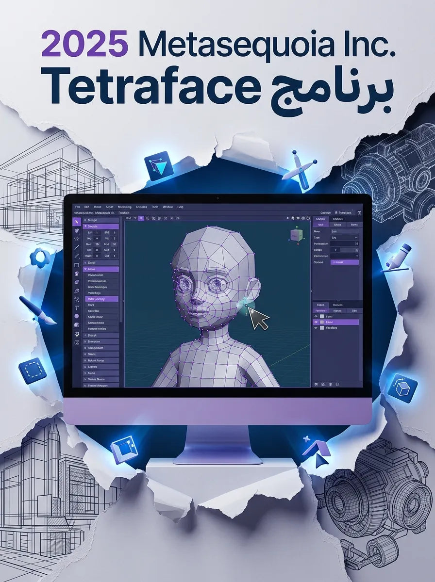 2025 Metasequoia lnc Tetraface برنامج (مفعّل بالكامل)